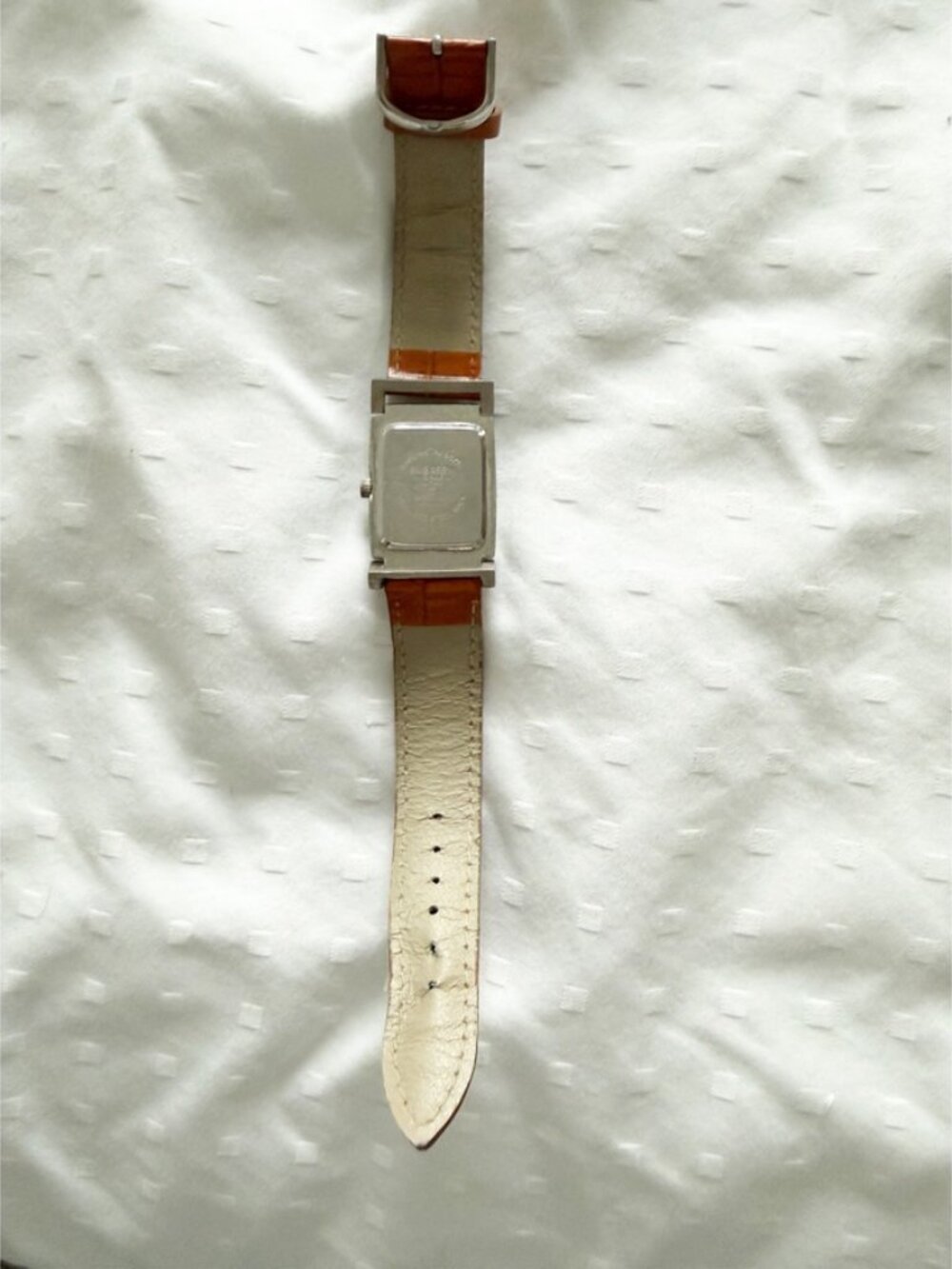 Embassy by Gruen PQuartz w/ Date Brown Leather Strap Men's Watch NEEDS BATTERY - Picture 3 of 4